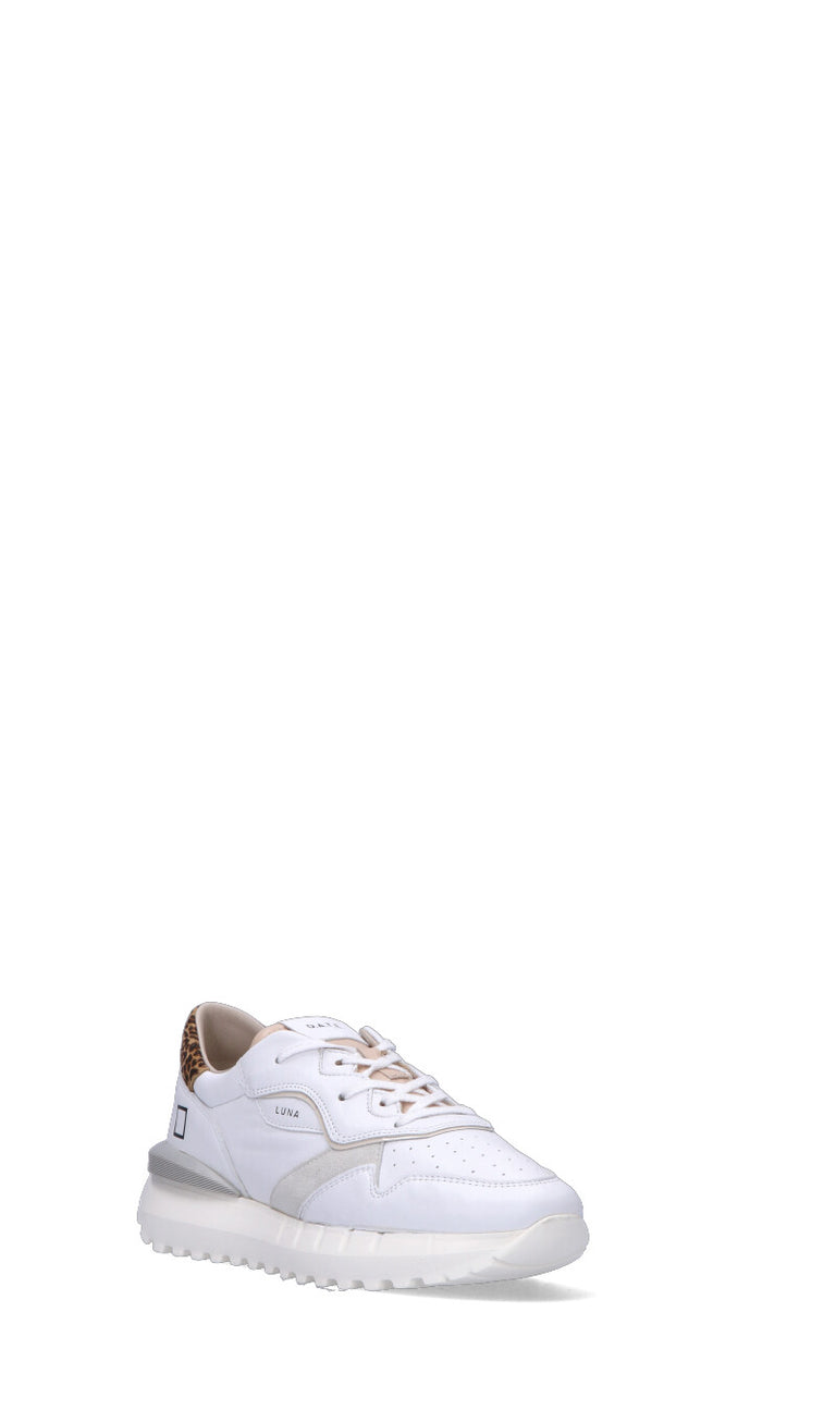 D.A.T.E. Sneaker donna bianca/grigia/marrone in pelle