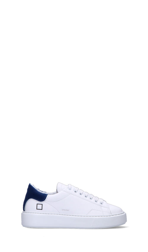 D.A.T.E. Sneaker donna bianca/blu in pelle