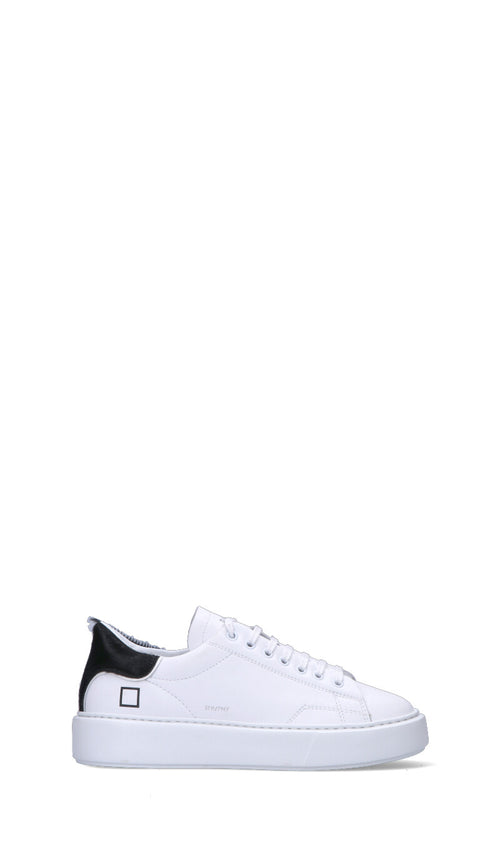 D.A.T.E. SFERA PONY Sneaker donna bianca/nera in pelle