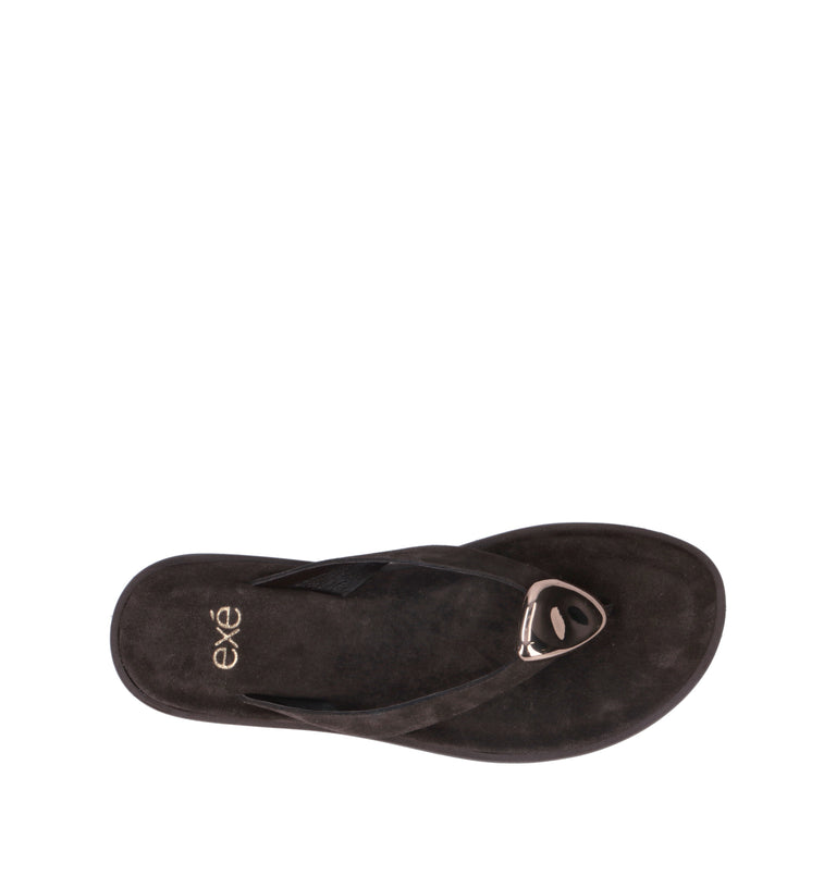EXE Ciabatta donna marrone in suede