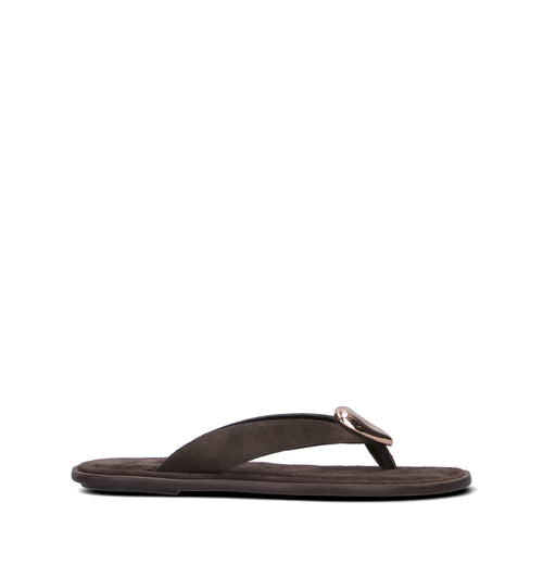 EXE Ciabatta donna marrone in suede