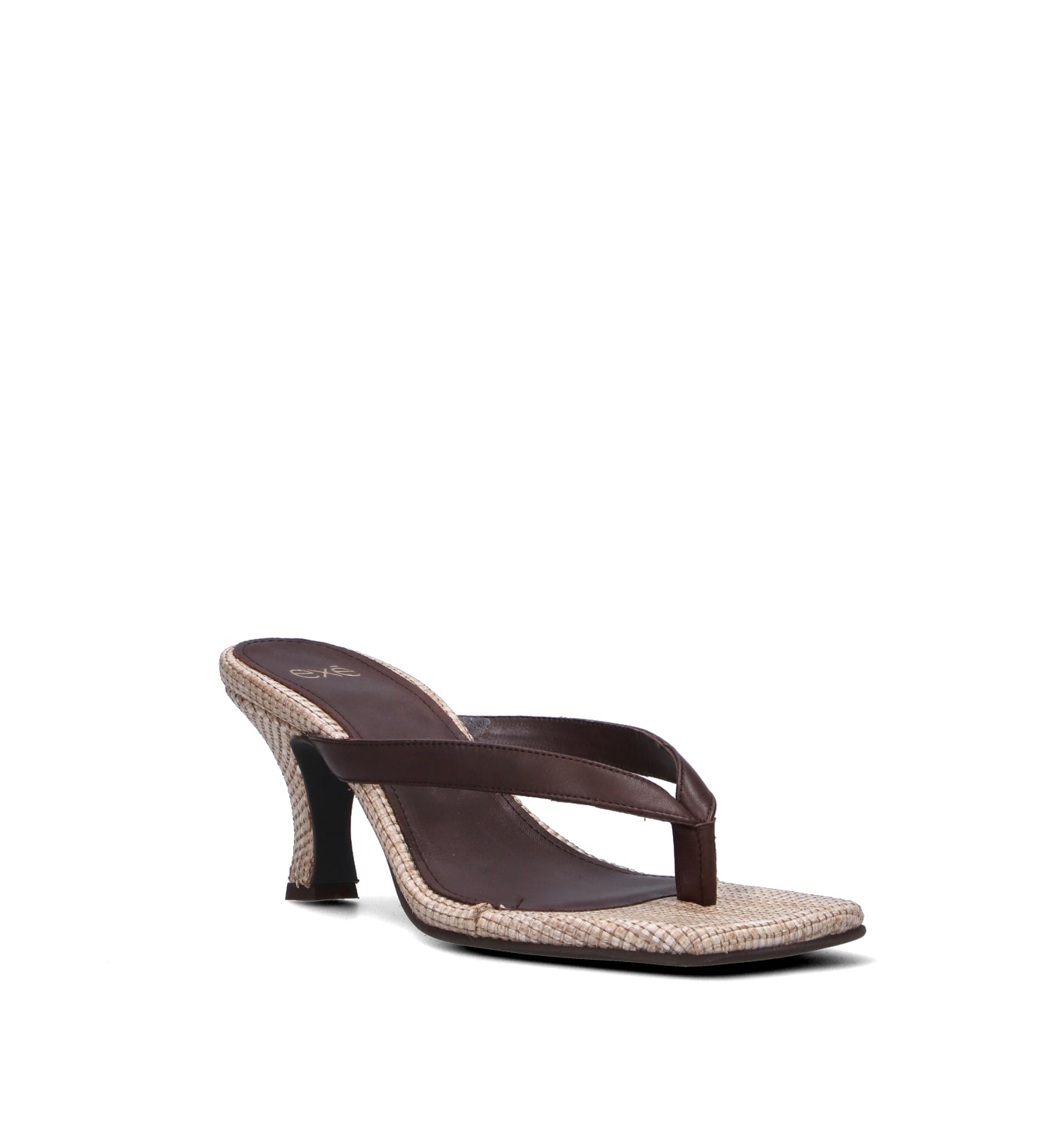 EXE Sandalo donna marrone in pelle