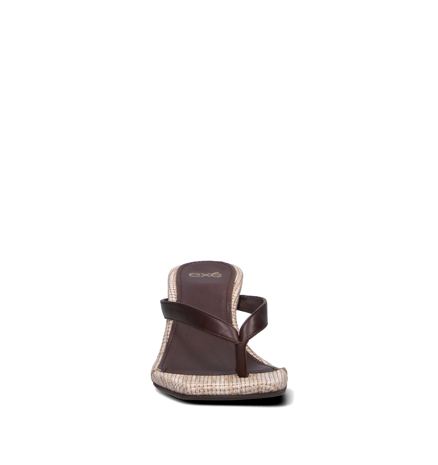 EXE Sandalo donna marrone in pelle