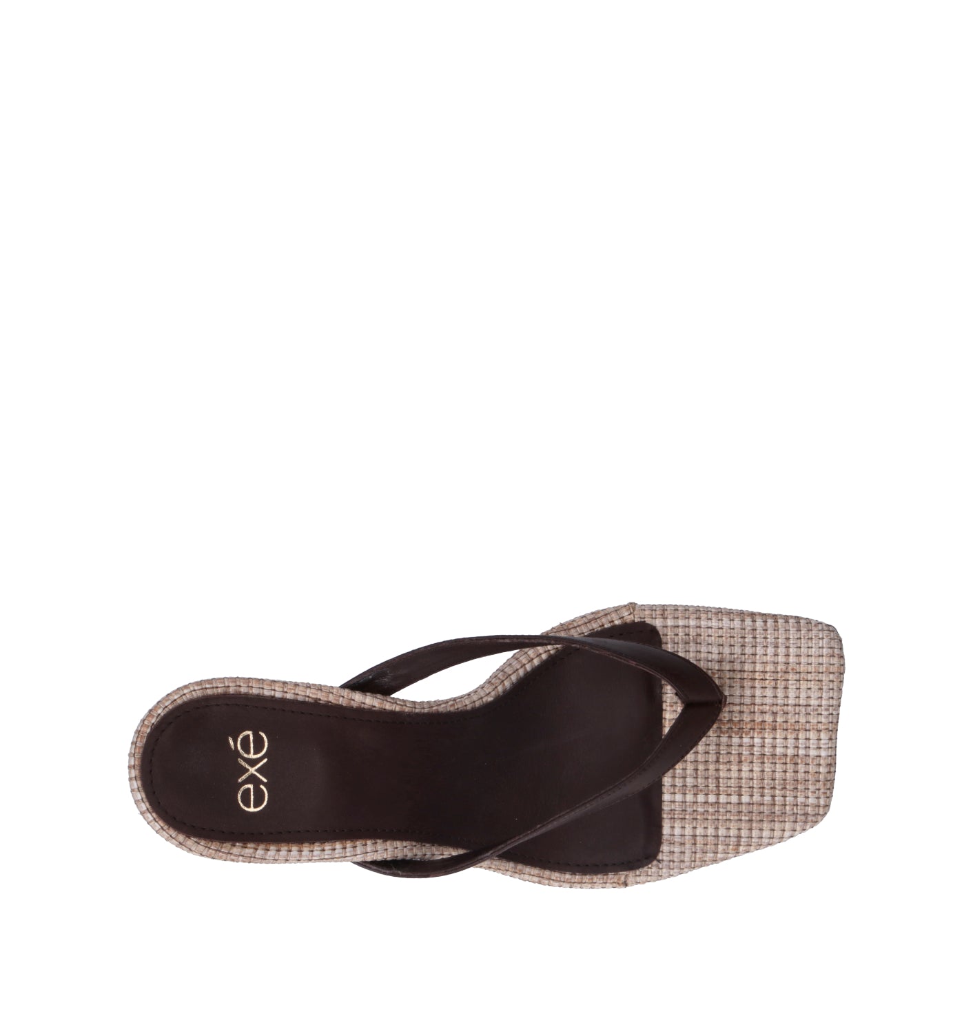 EXE Sandalo donna marrone in pelle