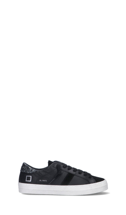 D.A.T.E. - HILL LOW Sneaker donna nera in suede