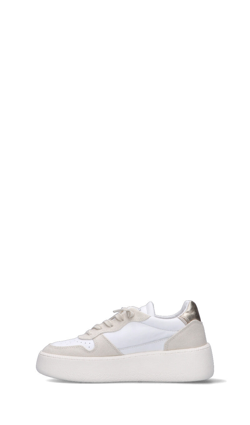 D.A.T.E. COURT PLATFORM Sneaker donna bianca/beige