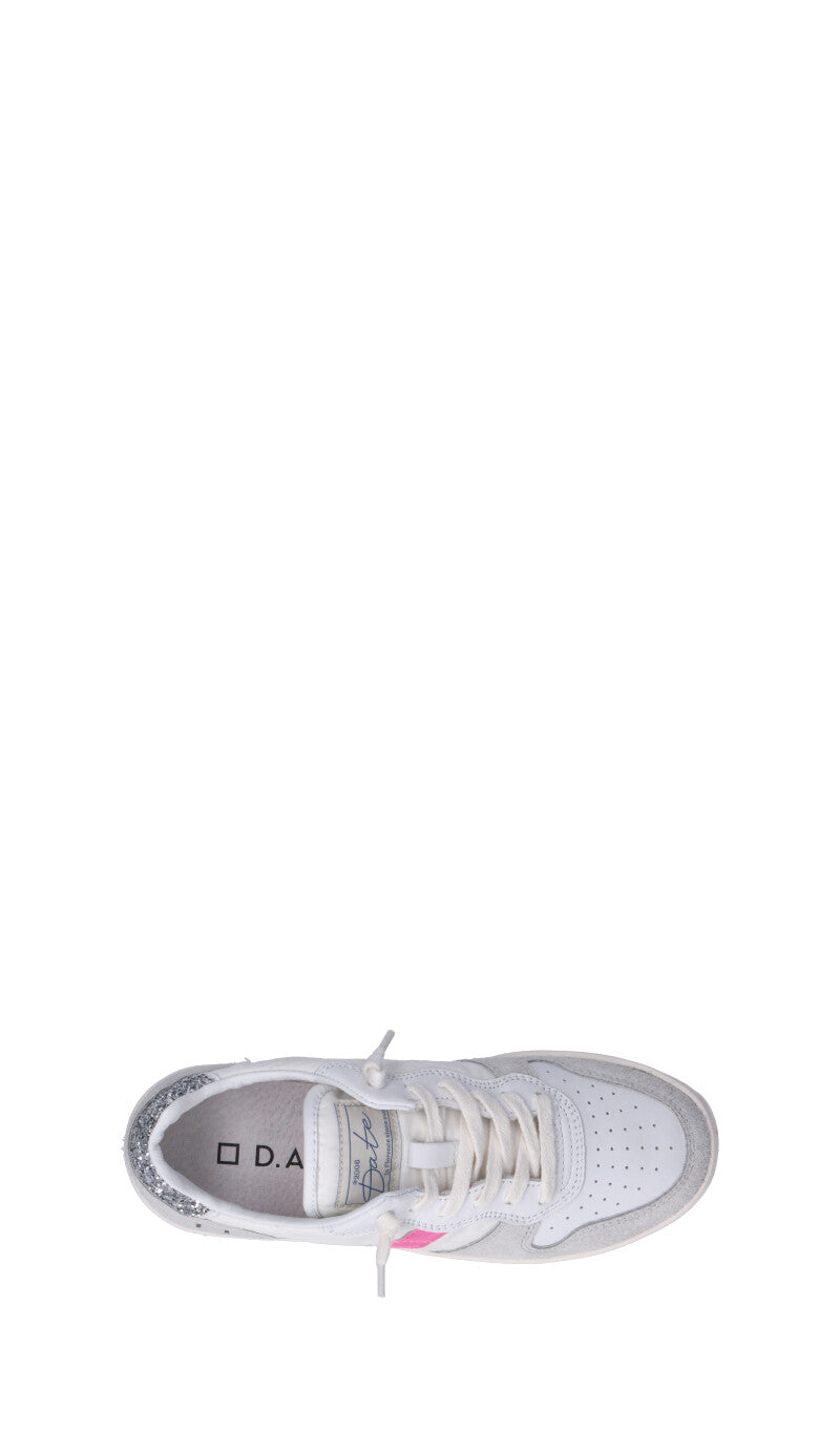 D.A.T.E. COURT SHINY Sneaker donna bianca/fucsia