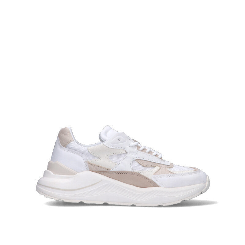 D.A.T.E. FUGA Sneaker donna bianca/beige