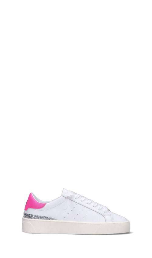 D.A.T.E. SONICA CALF Sneaker donna bianca/rosa in pelle