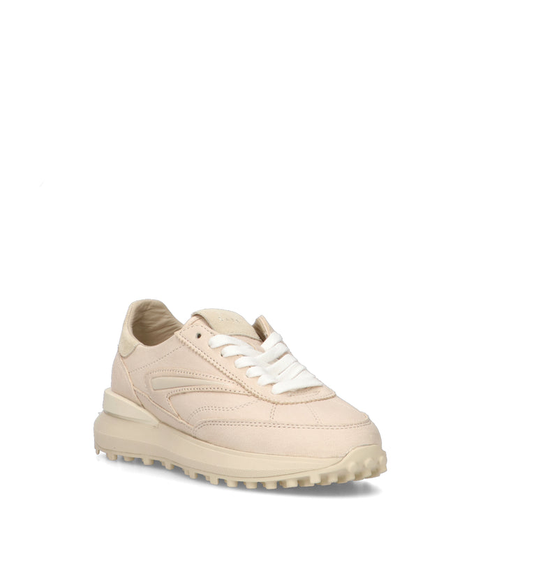 D.A.T.E. Sneaker donna beige in suede