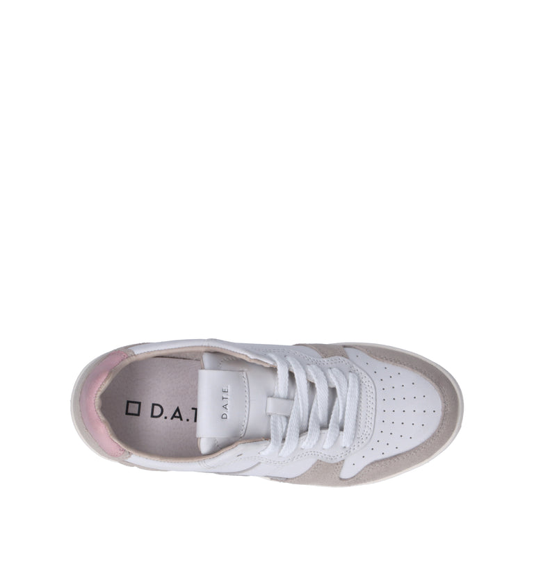 D.A.T.E. Sneaker donna bianca in pelle