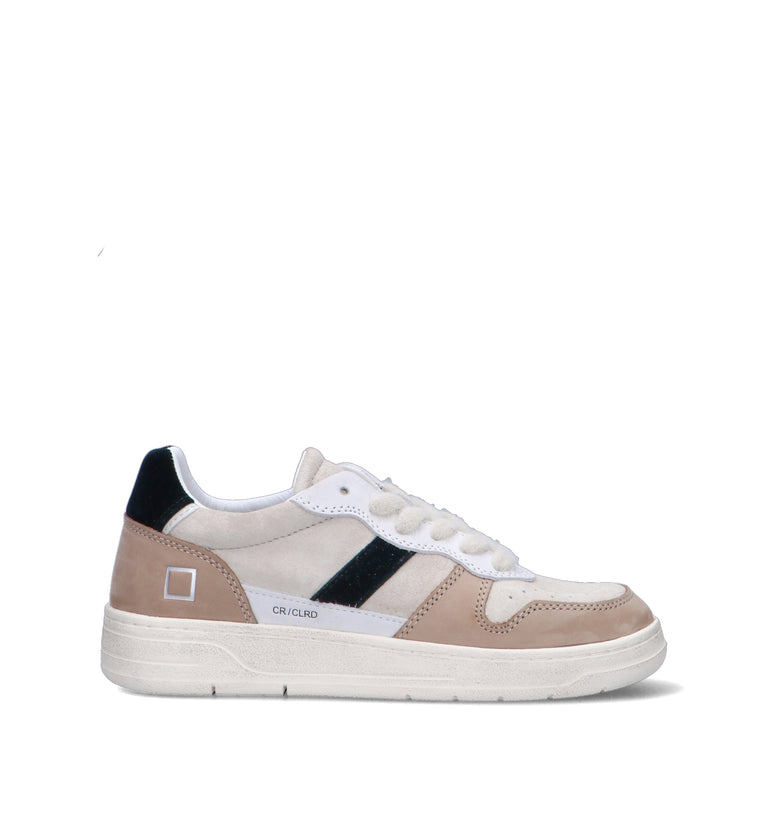 D.A.T.E. Sneaker donna panna in suede