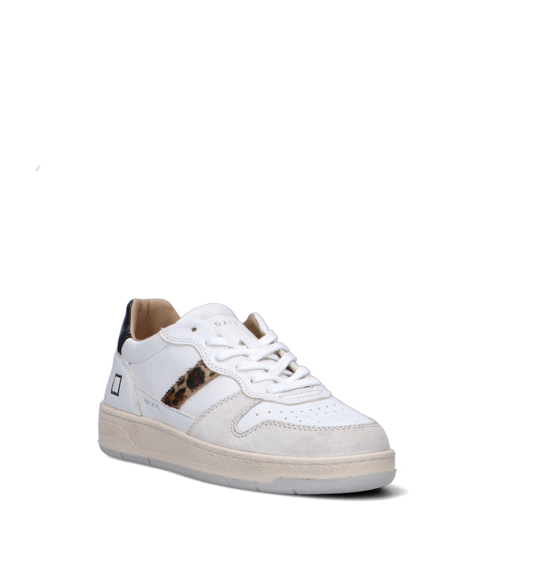 D.A.T.E. Sneaker donna bianca in pelle