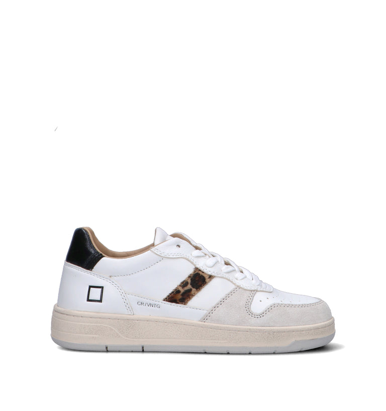 D.A.T.E. Sneaker donna bianca in pelle