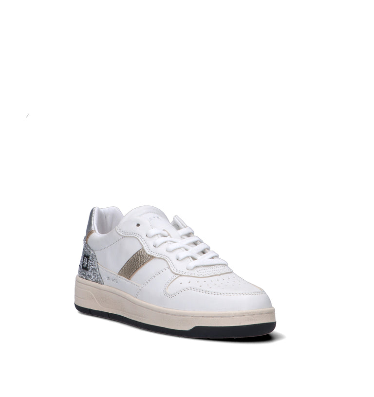 D.A.T.E. Sneaker donna bianca in pelle