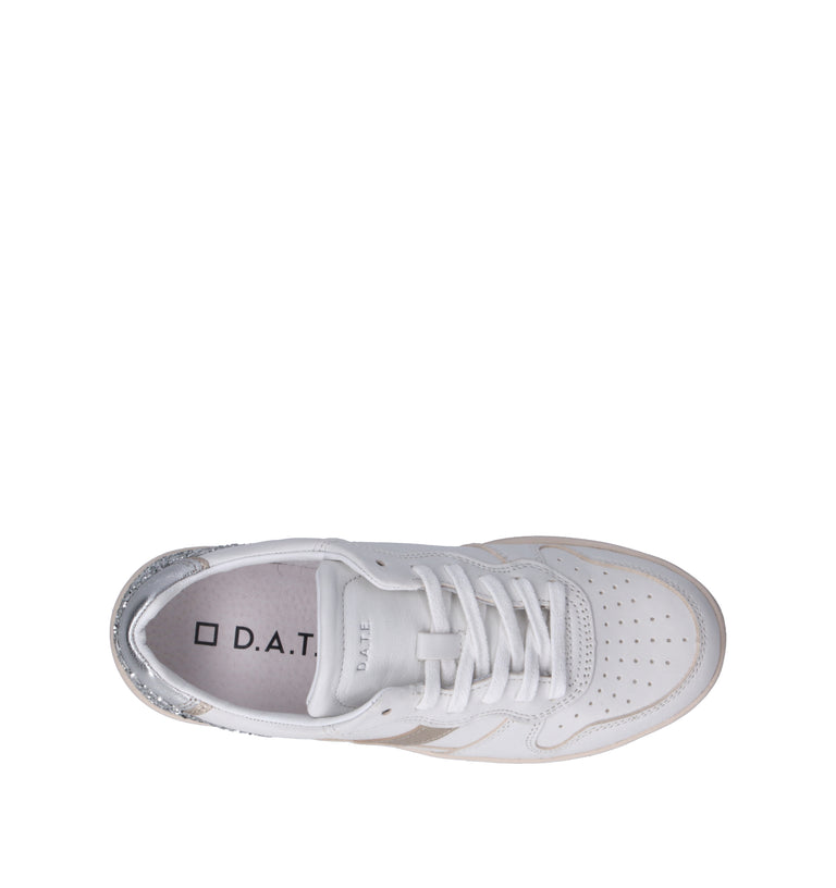 D.A.T.E. Sneaker donna bianca in pelle