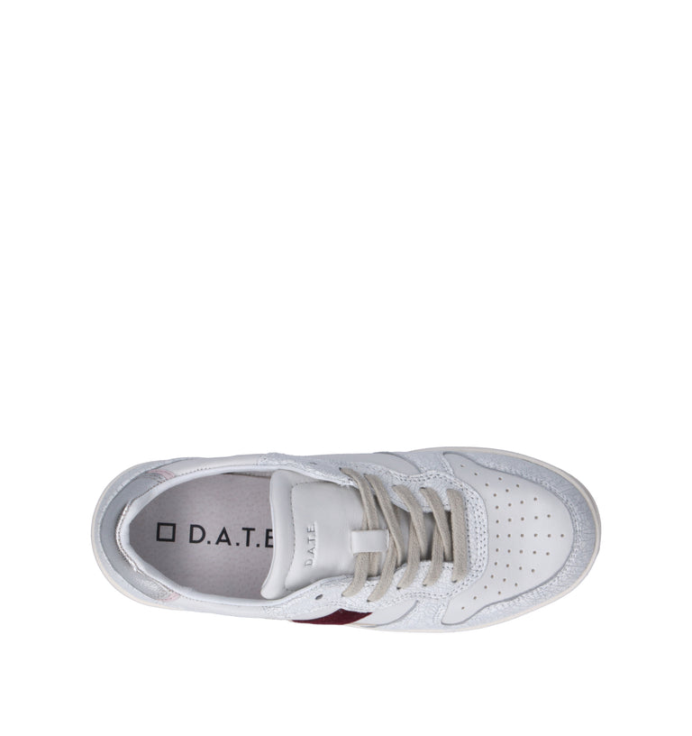 D.A.T.E. Sneaker donna bianca in pelle