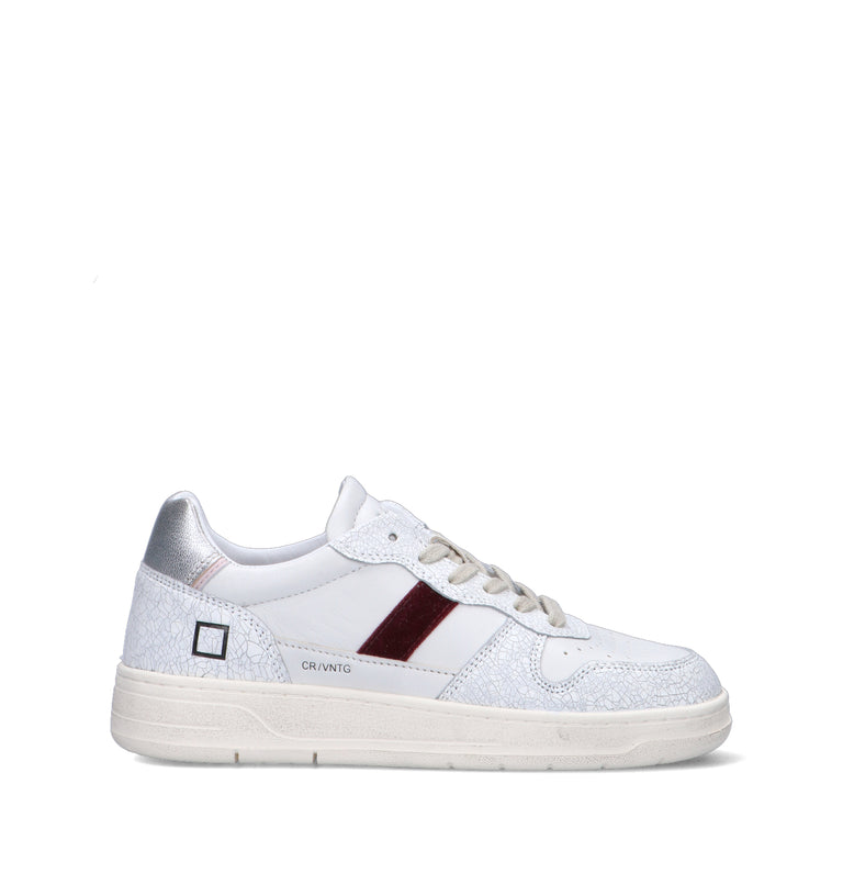 D.A.T.E. Sneaker donna bianca in pelle