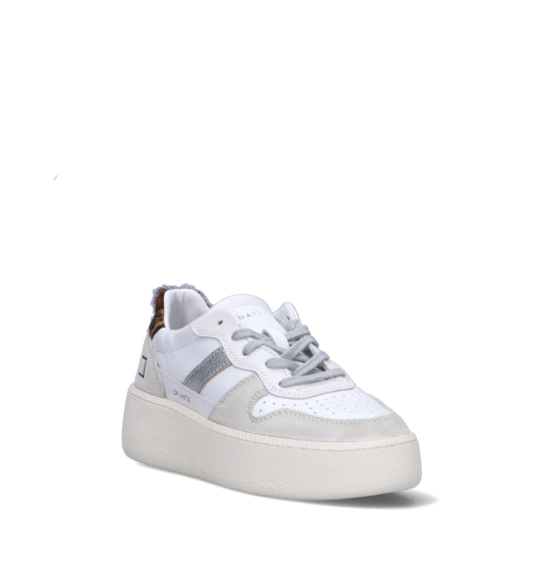 D.A.T.E. Sneaker donna bianca in pelle