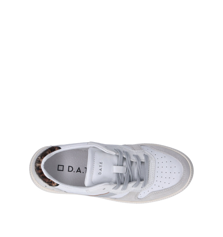 D.A.T.E. Sneaker donna bianca in pelle