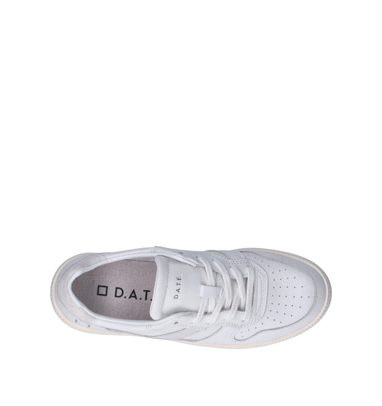 D.A.T.E. Sneaker donna bianca in pelle