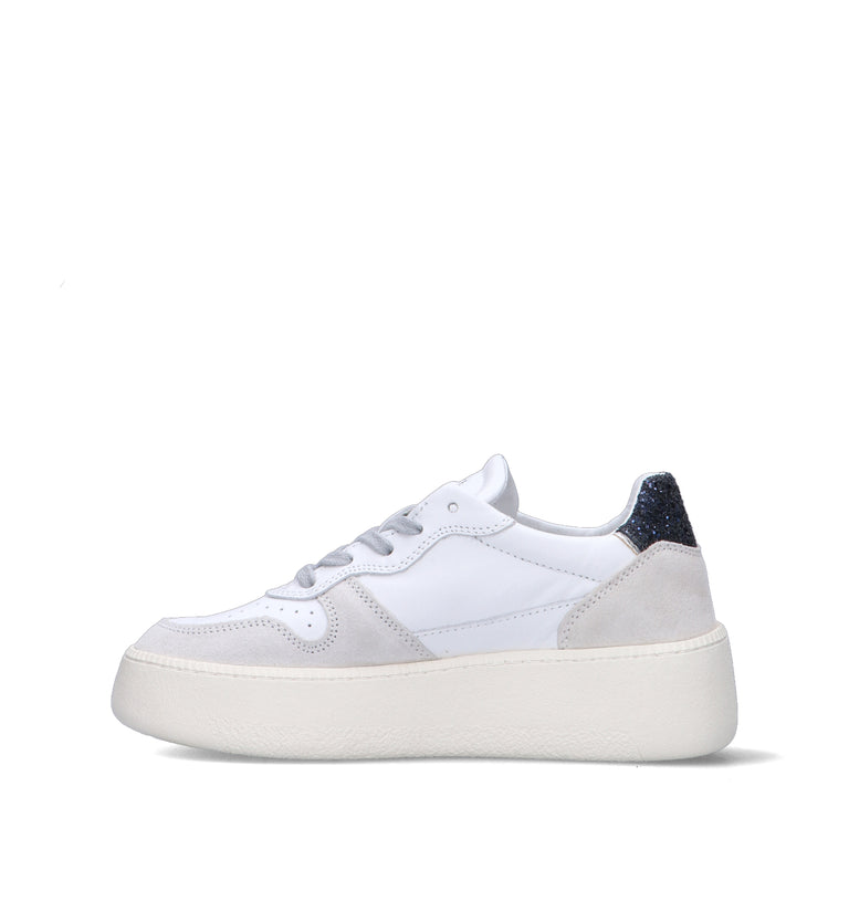 D.A.T.E. Sneaker donna bianca in pelle