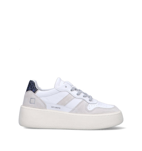 D.A.T.E. Sneaker donna bianca in pelle