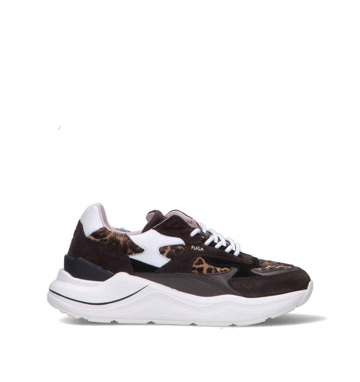D.A.T.E. Sneaker donna marrone/animalier in suede