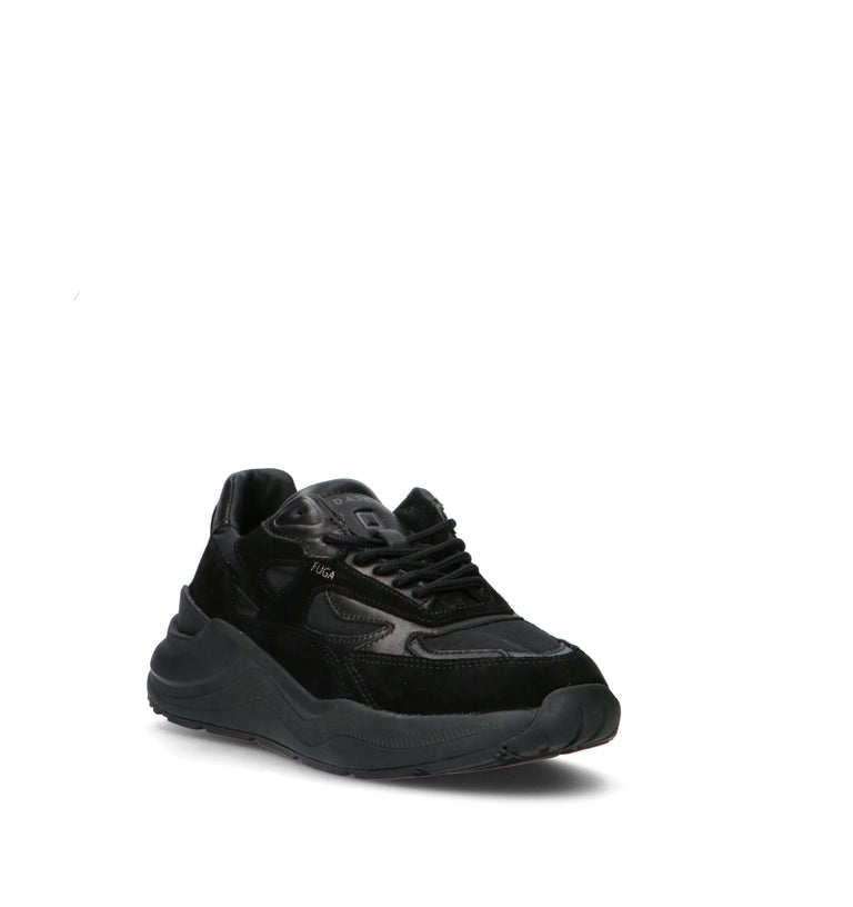 D.A.T.E. Sneaker donna nera in suede