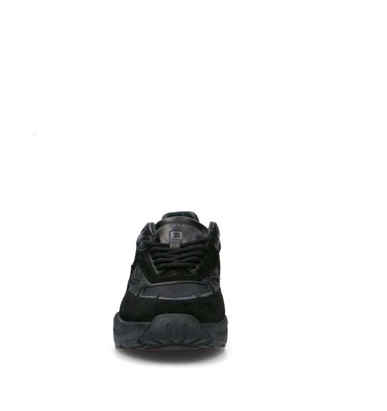 D.A.T.E. Sneaker donna nera in suede
