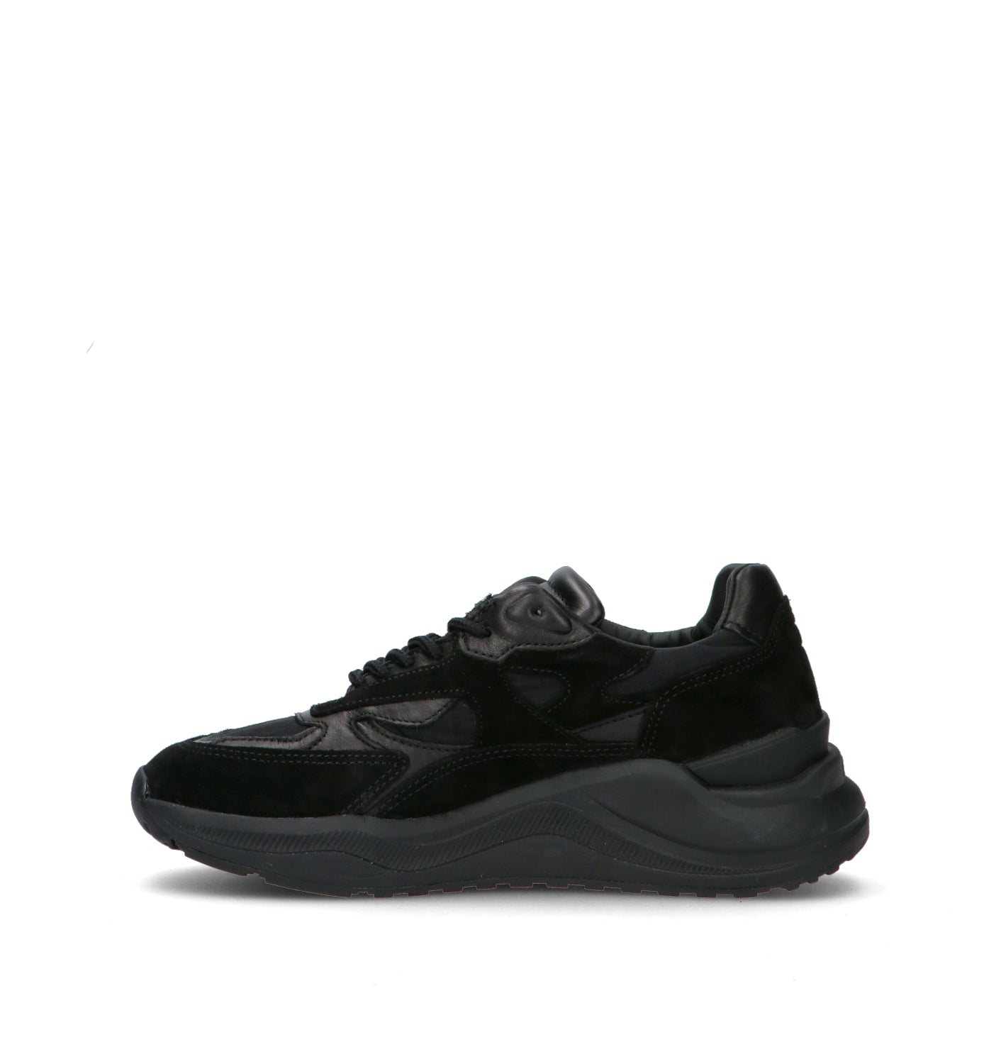 D.A.T.E. Sneaker donna nera in suede