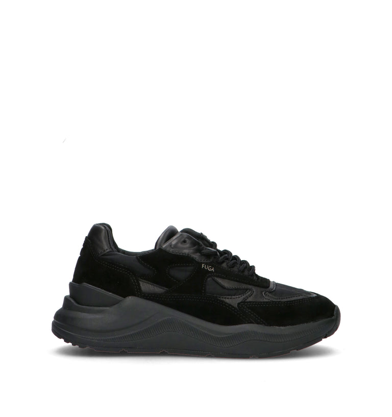 D.A.T.E. Sneaker donna nera in suede