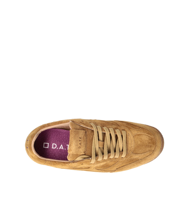 D.A.T.E. Sneaker donna senape in suede
