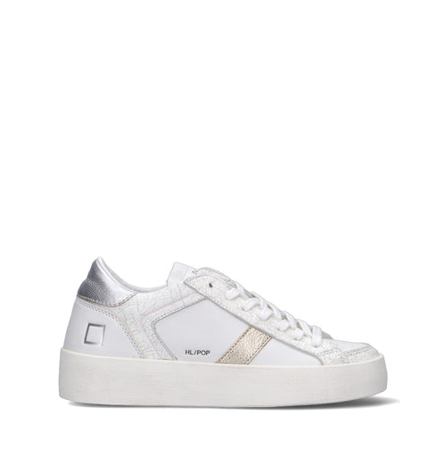 D.A.T.E. Sneaker donna bianca in pelle