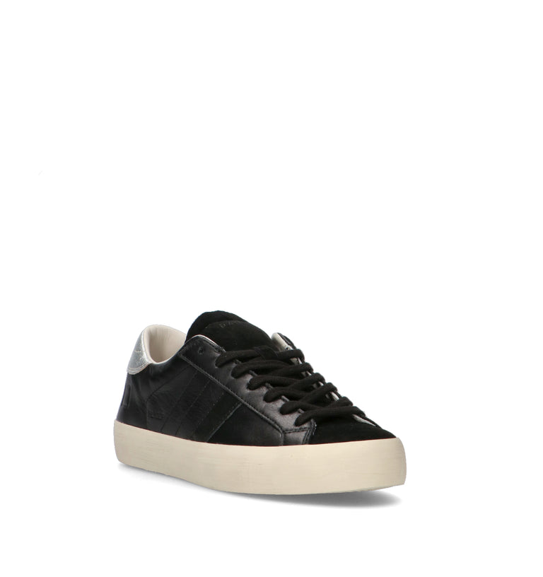 D.A.T.E. Sneaker donna nera in pelle