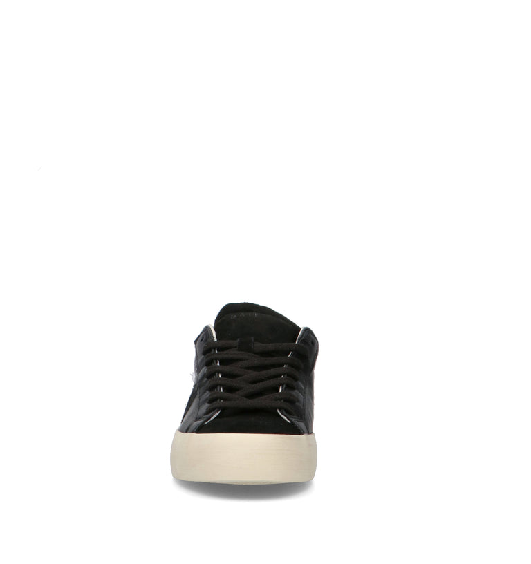 D.A.T.E. Sneaker donna nera in pelle