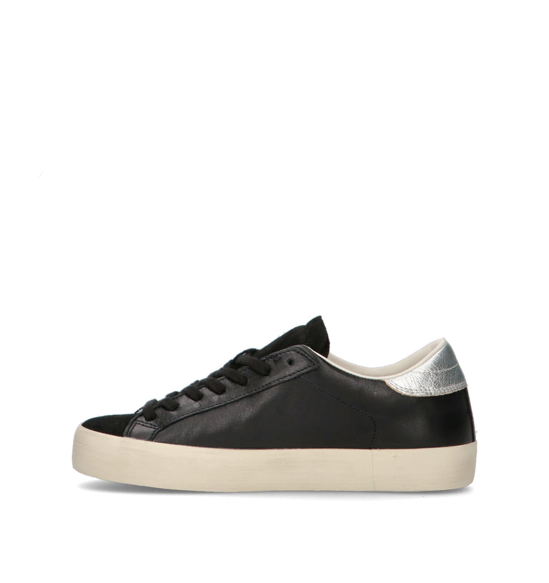D.A.T.E. Sneaker donna nera in pelle
