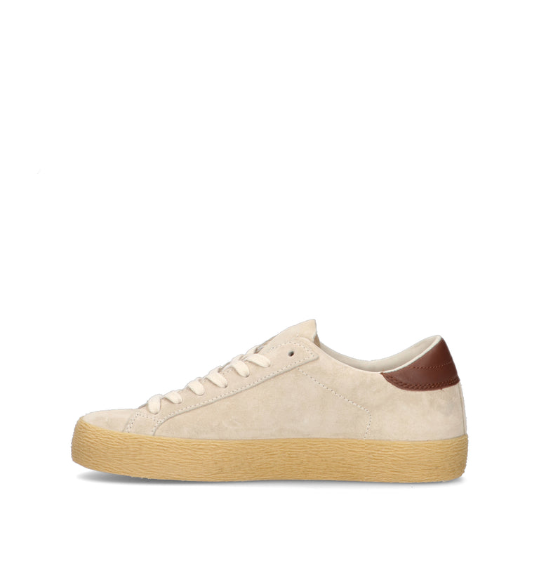 D.A.T.E. Sneaker donna panna in suede