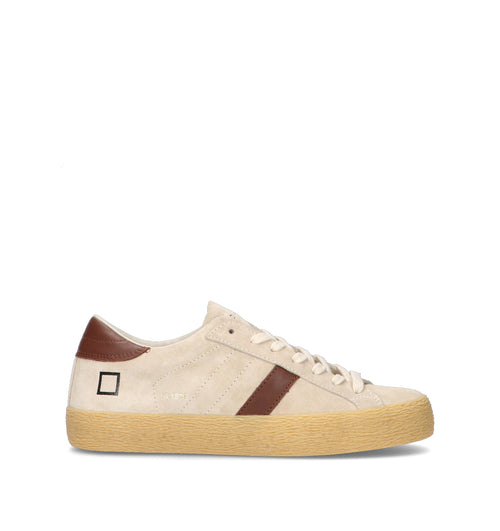 D.A.T.E. Sneaker donna panna in suede