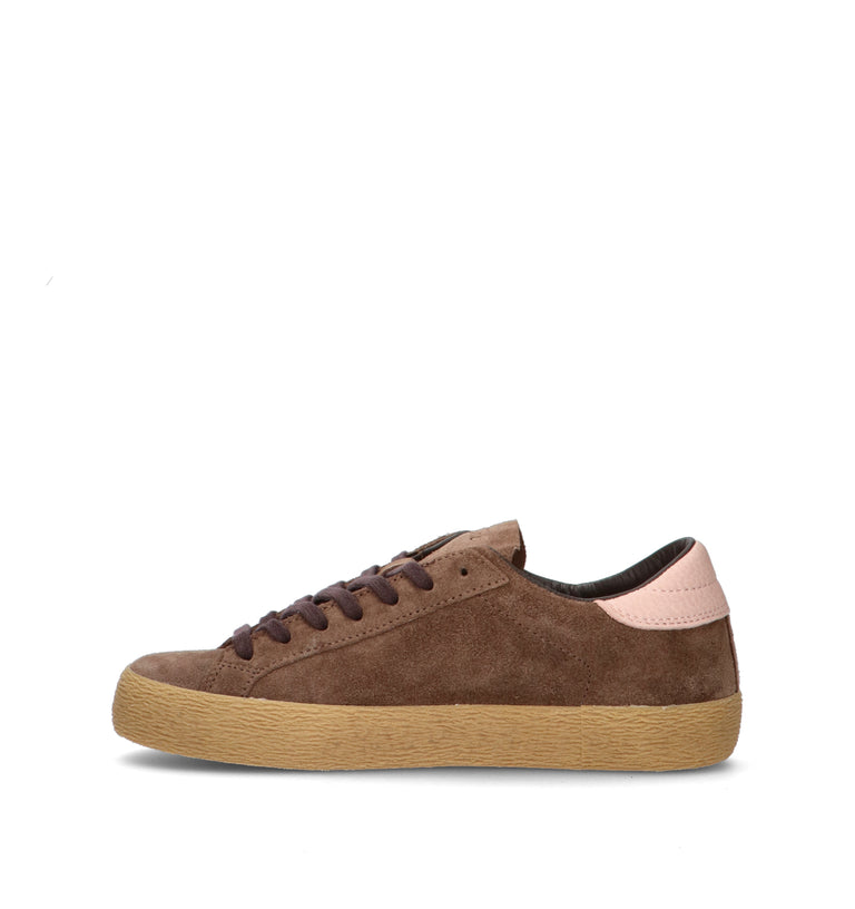 D.A.T.E. Sneaker donna taupe in suede