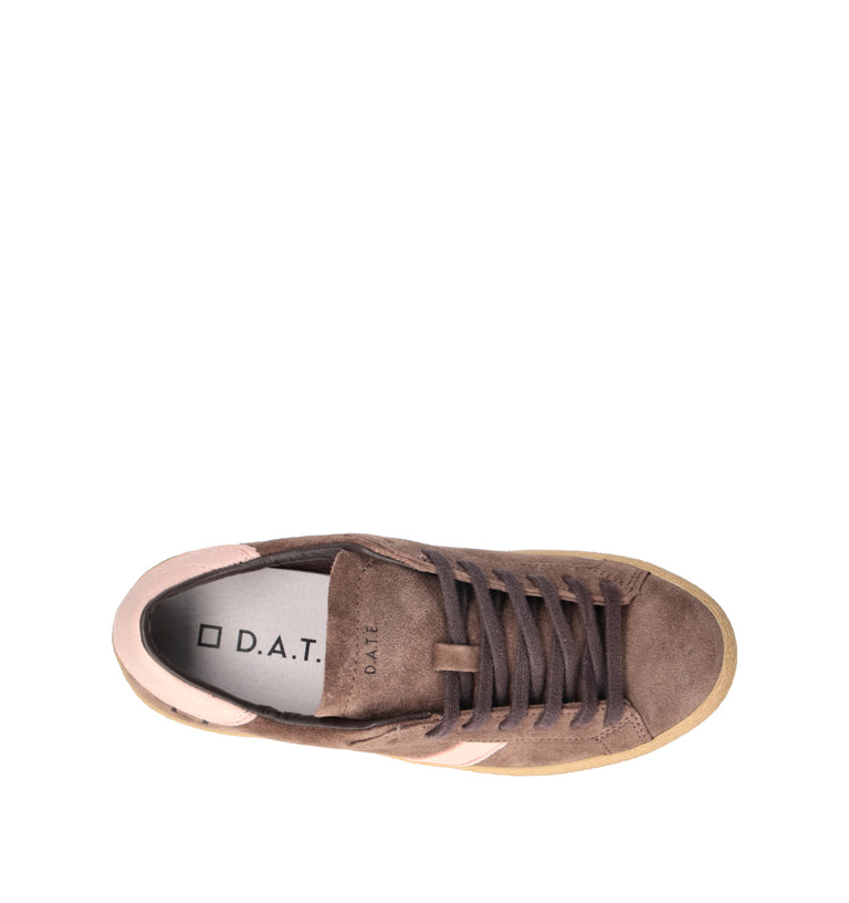D.A.T.E. Sneaker donna taupe in suede