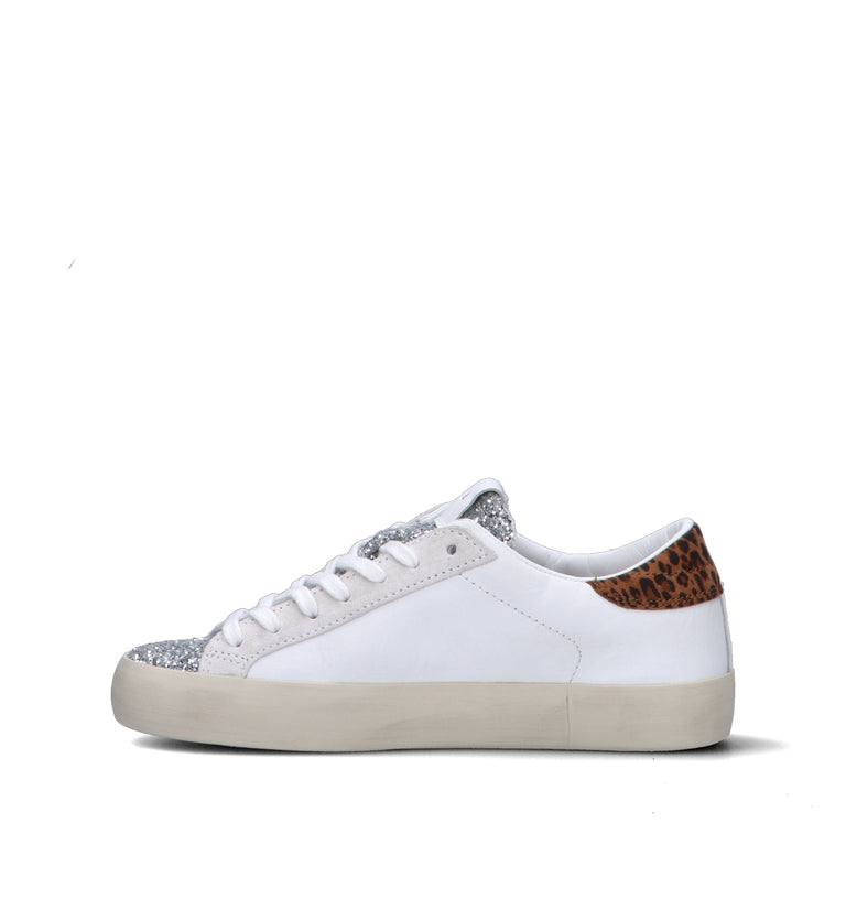 D.A.T.E. Sneaker donna bianca in pelle