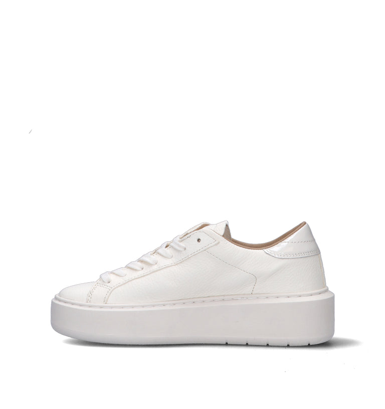 D.A.T.E. Sneaker donna panna in pelle