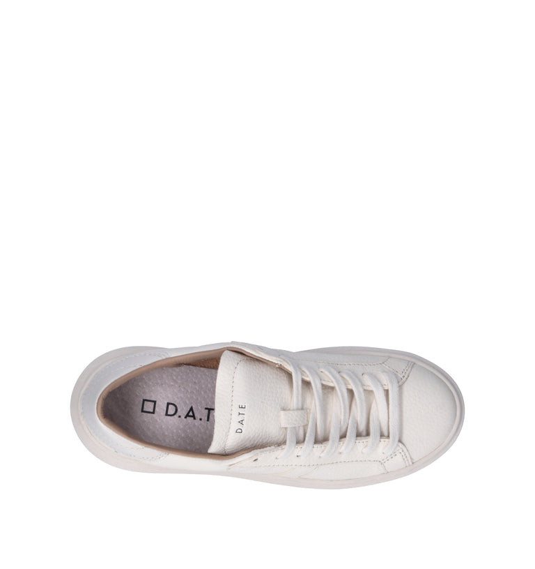 D.A.T.E. Sneaker donna panna in pelle