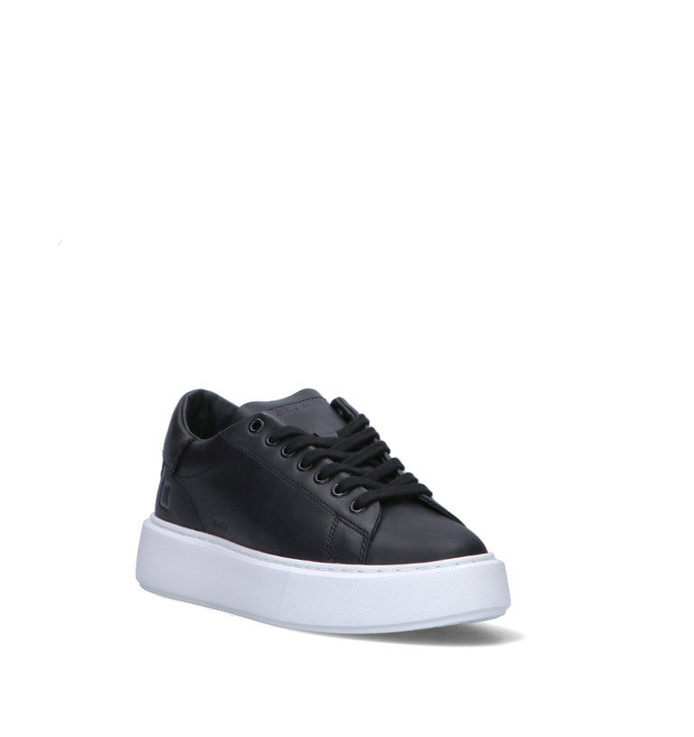 D.A.T.E. Sneaker donna nera in pelle