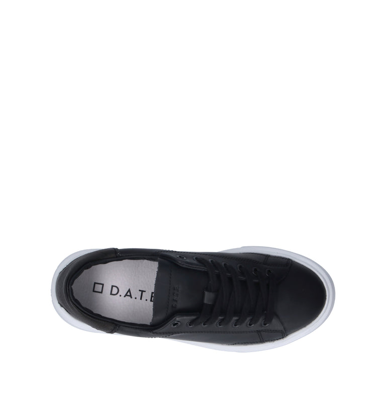 D.A.T.E. Sneaker donna nera in pelle