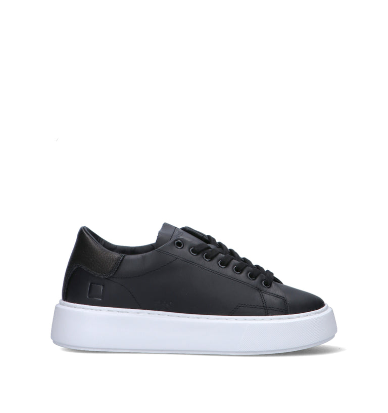 D.A.T.E. Sneaker donna nera in pelle
