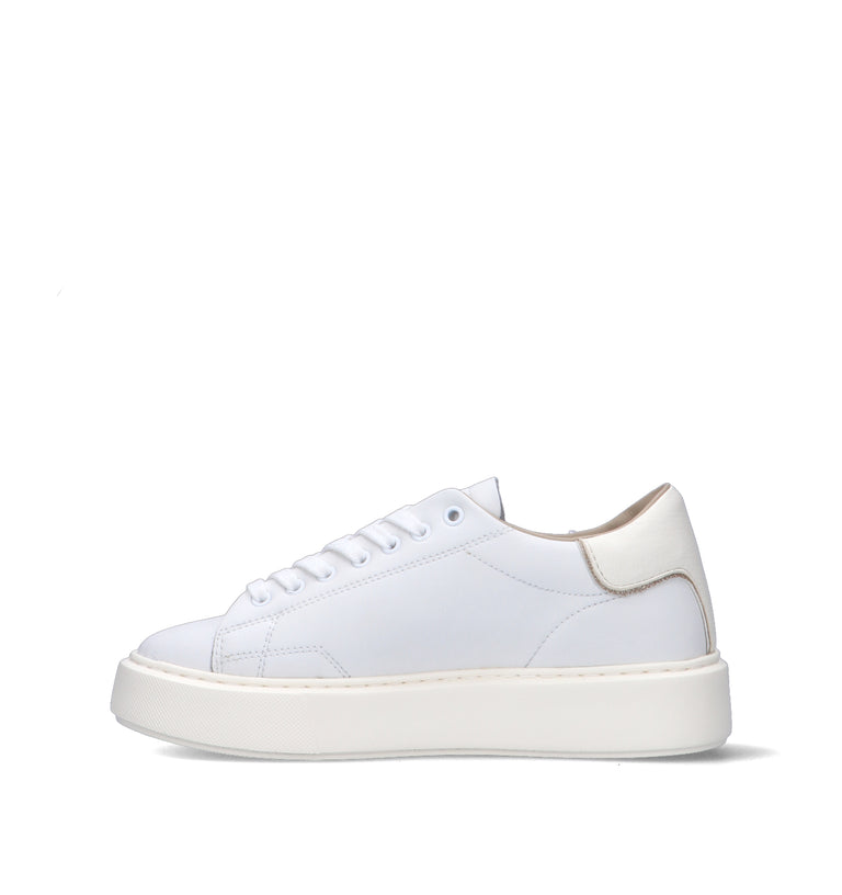 D.A.T.E. Sneaker donna bianca in pelle