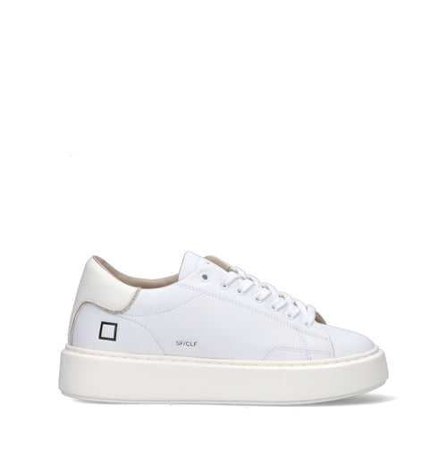 D.A.T.E. Sneaker donna bianca in pelle