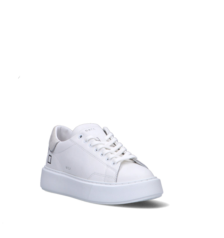 D.A.T.E. Sneaker donna bianca in pelle